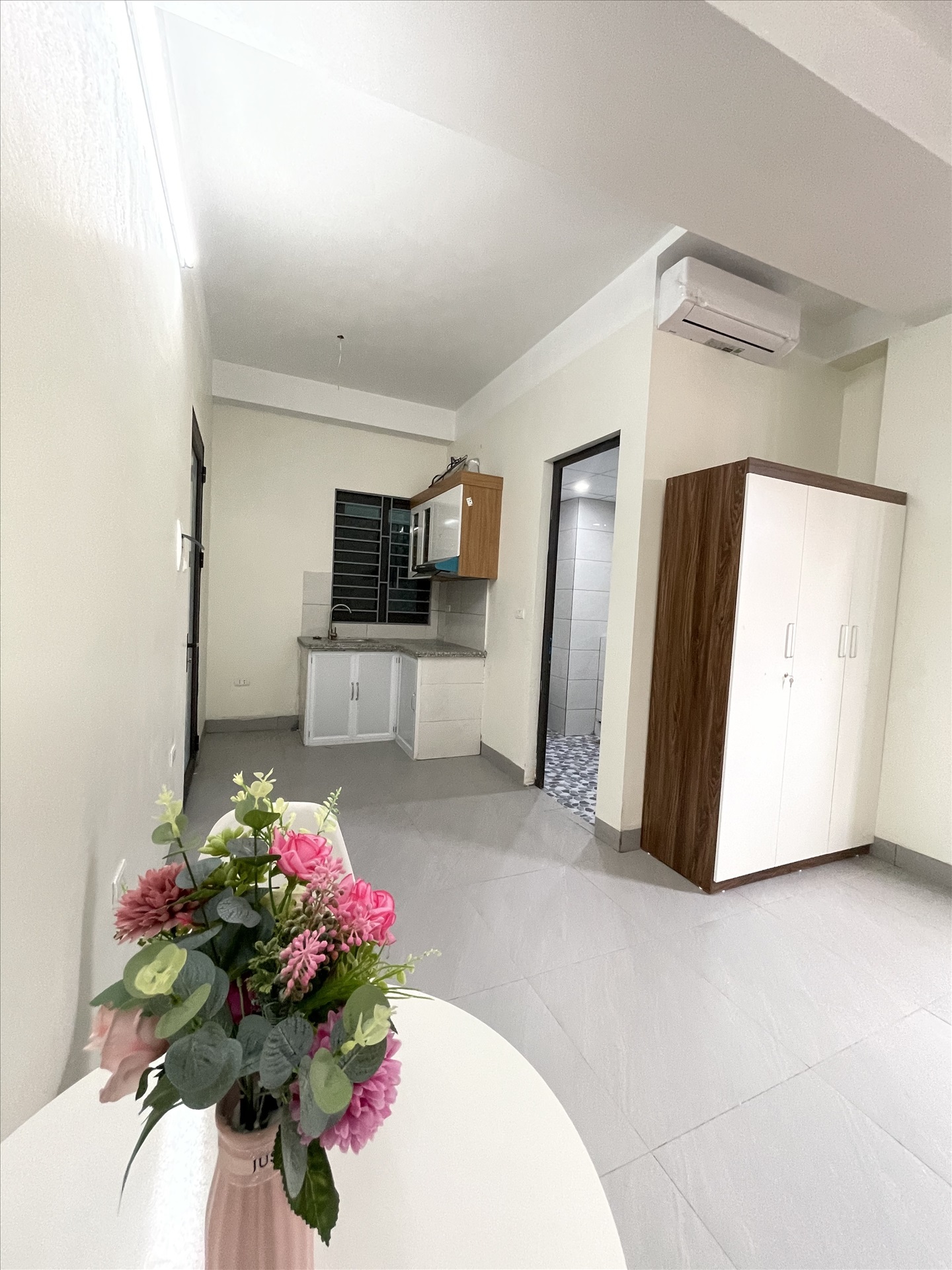 Phòng trọ Studio 35m2 tại VNFI House 2 Mỹ Đình - Nam Từ Liêm - Phòng bếp