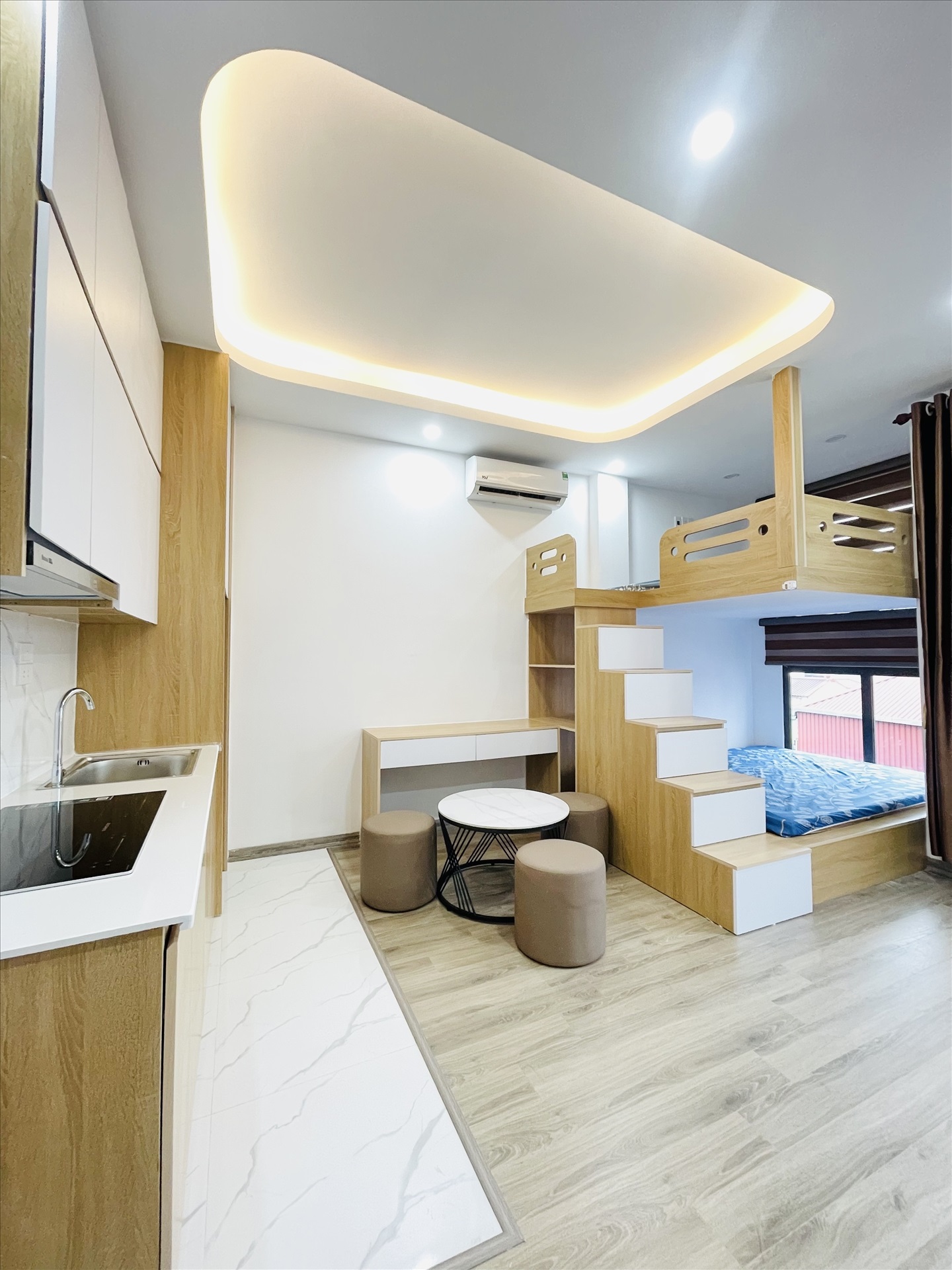 Phòng trọ Studio 30m2 tại Friends Team Phương Liệt - Thanh Xuân - Phòng ngủ