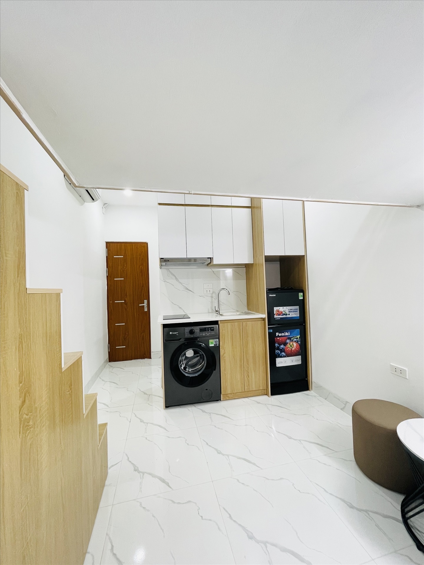 Phòng trọ Duplex 25m2 tại Friends Team Phương Liệt - Thanh Xuân - Phòng bếp