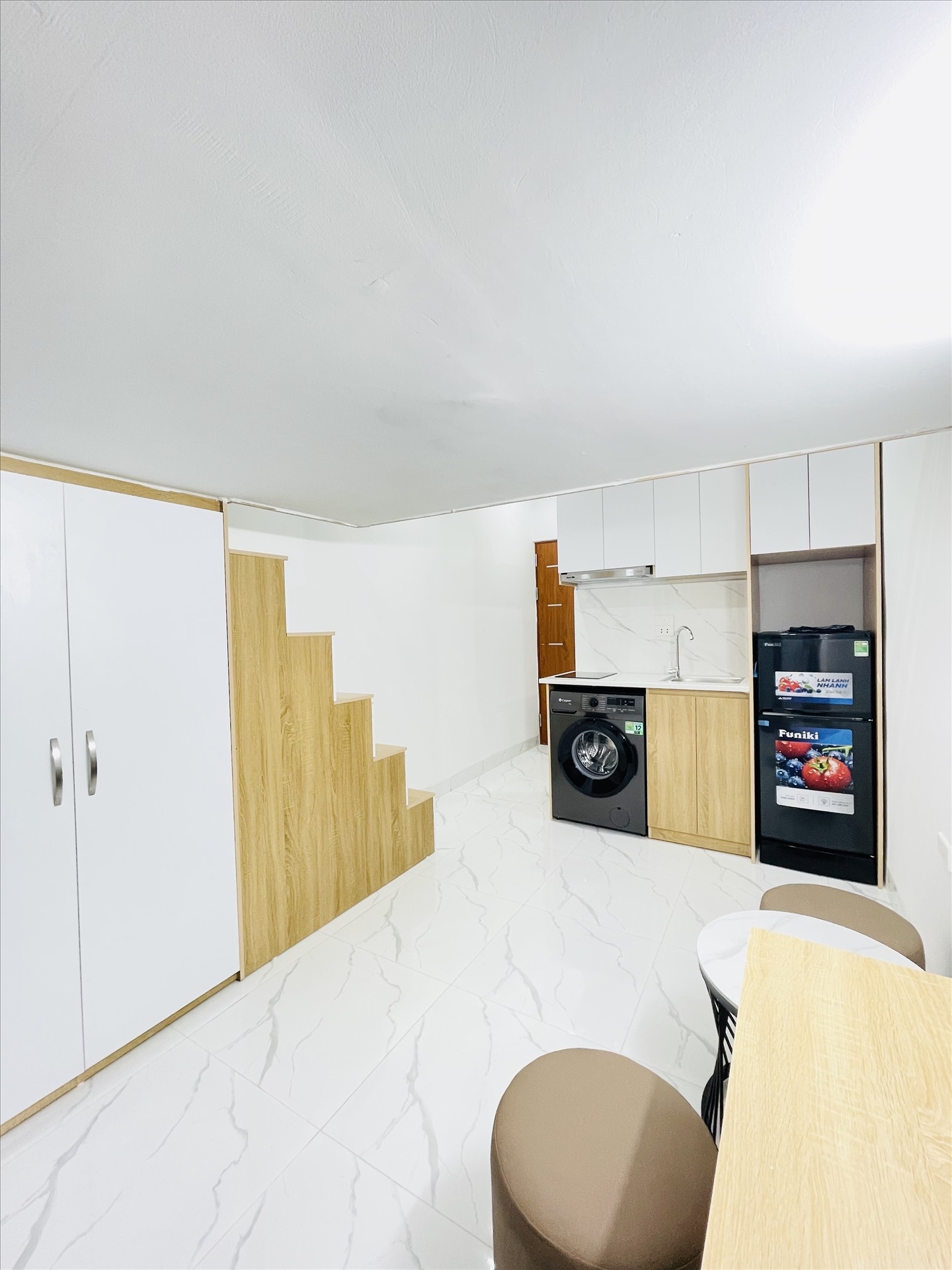 Phòng trọ Duplex 25m2 tại Friends Team Phương Liệt - Thanh Xuân - Phòng bếp