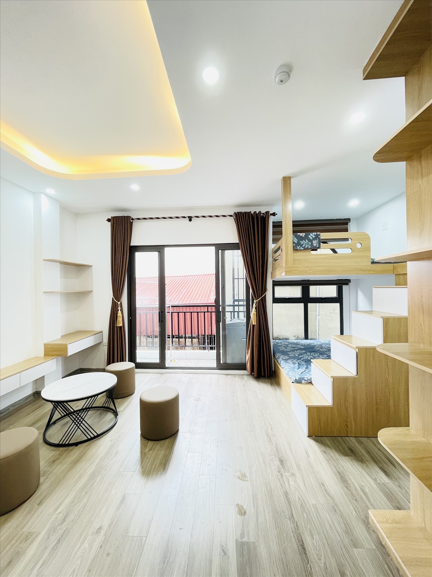 Phòng trọ Studio 30m2 tại Friends Team Phương Liệt - Thanh Xuân - Phòng khách