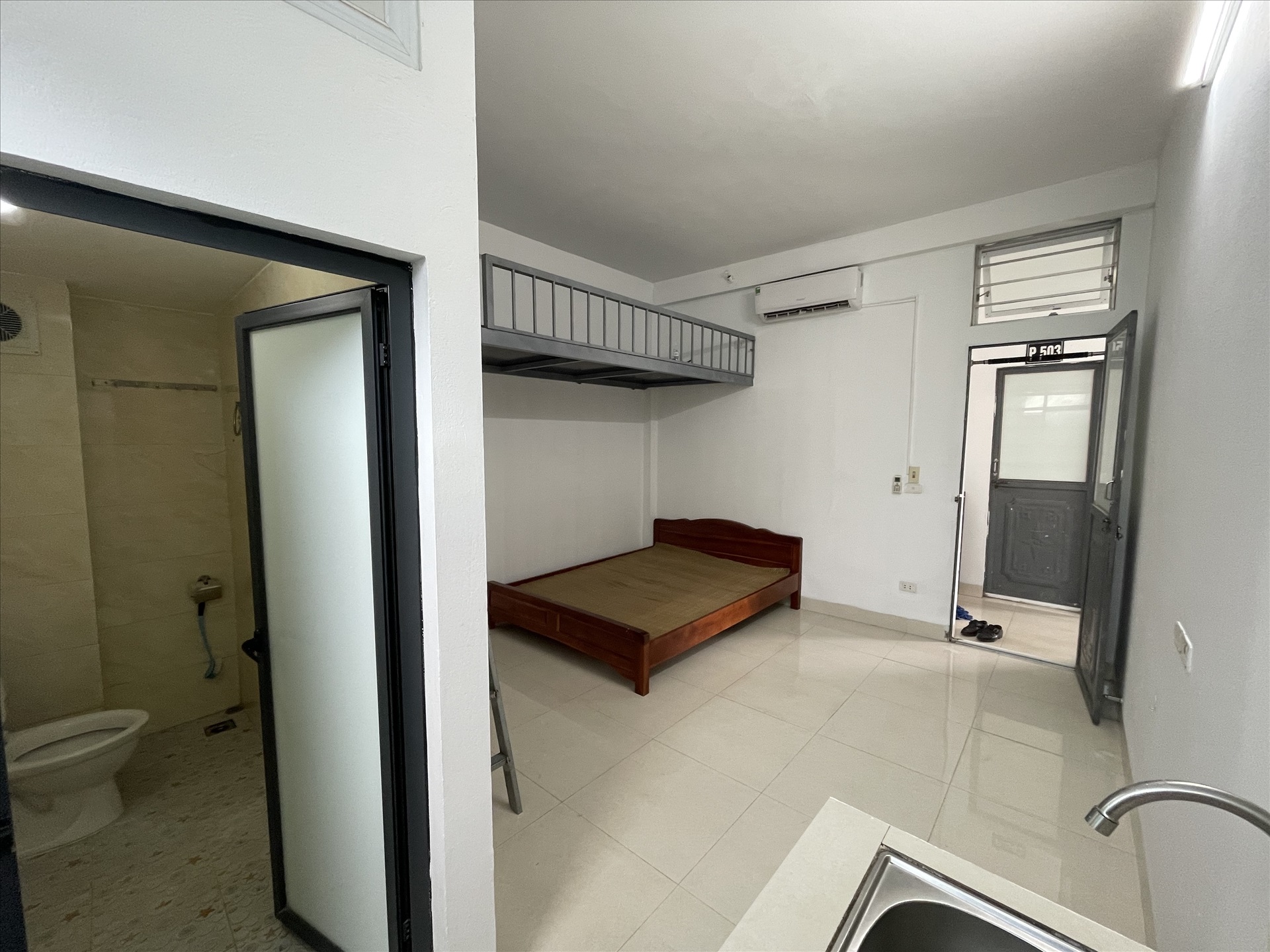 Phòng trọ Duplex 25m2 tại TL Home Mễ Trì Thượng - Nam Từ Liêm - Phòng ngủ