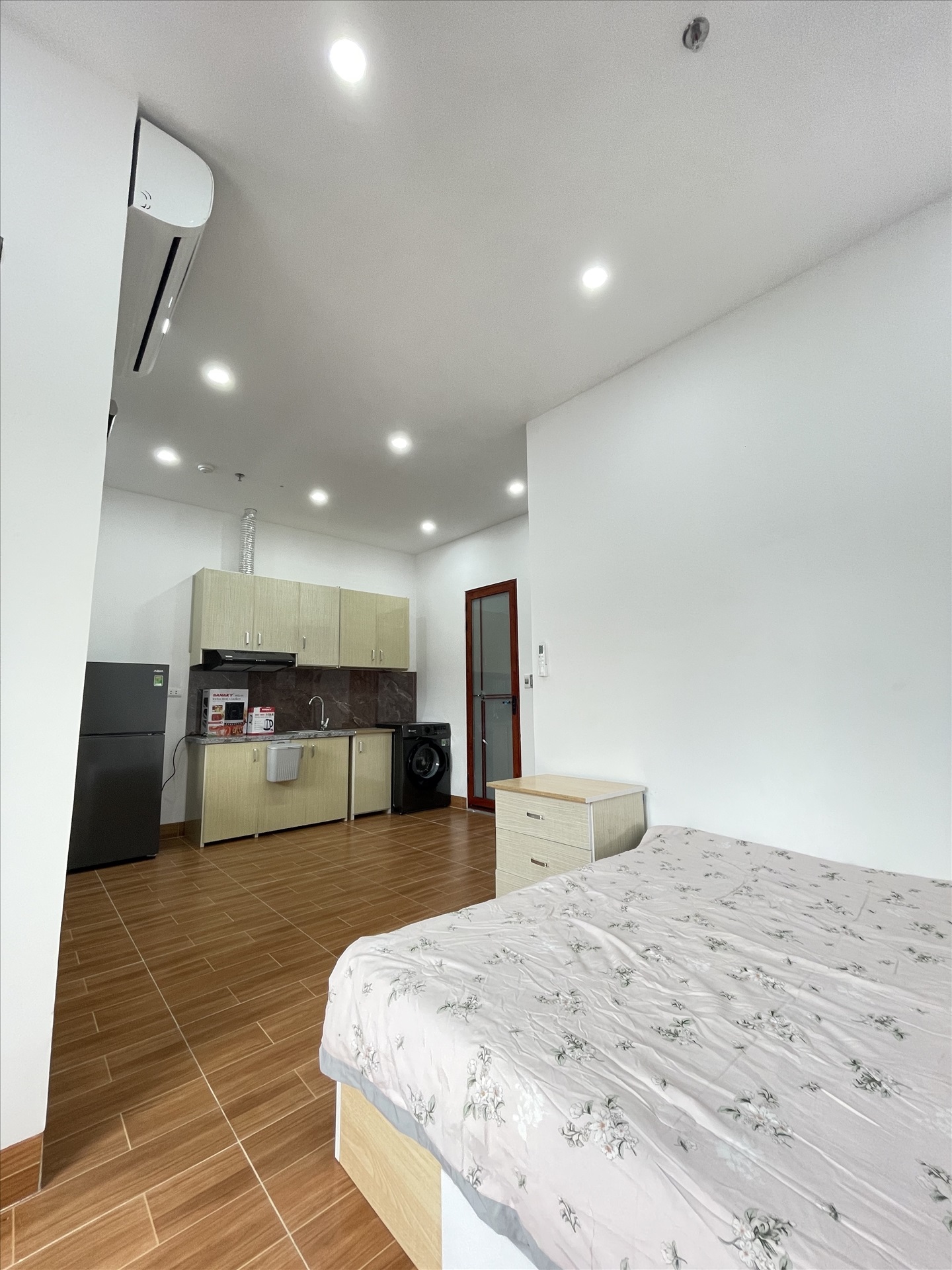 Phòng trọ Studio 35m2 tại Friends Team Thái Thịnh - Đống Đa - Phòng bếp