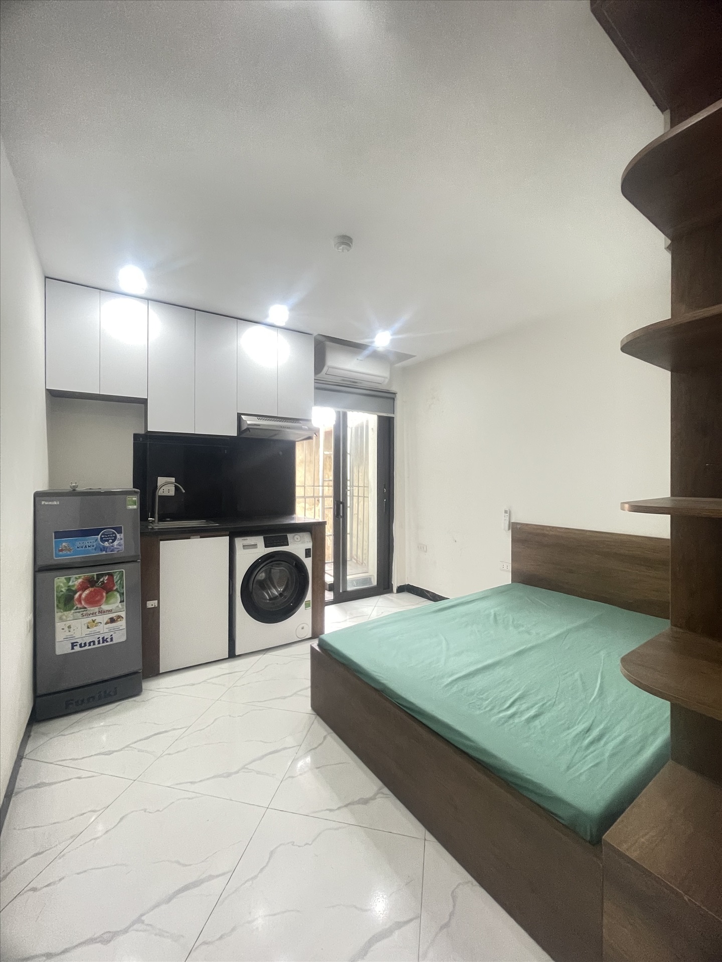 Phòng trọ Studio 25m2 tại Friends Team Khương Đình - Thanh Xuân - Phòng bếp