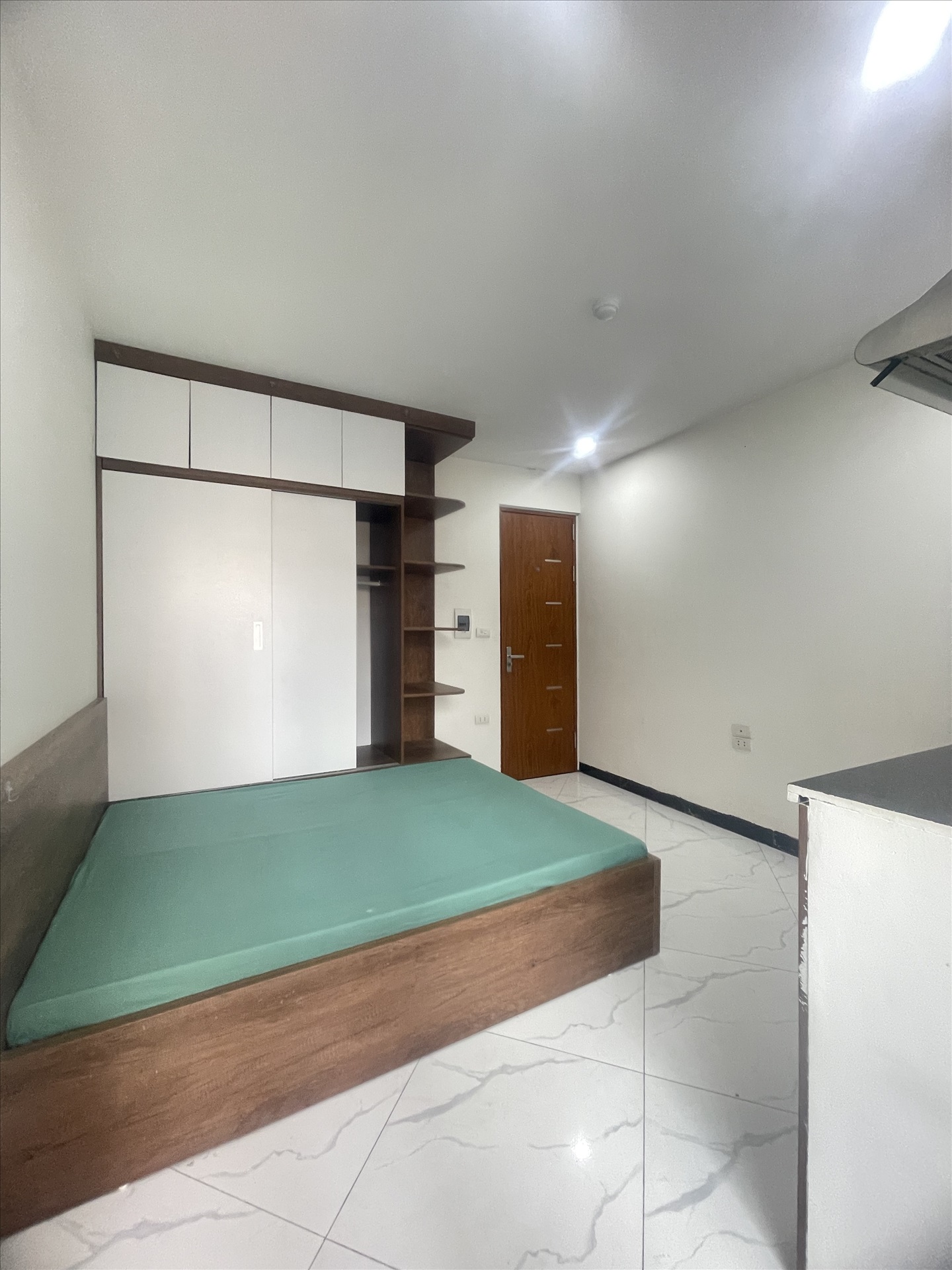 Phòng trọ Studio 25m2 tại Friends Team Khương Đình - Thanh Xuân - Phòng ngủ