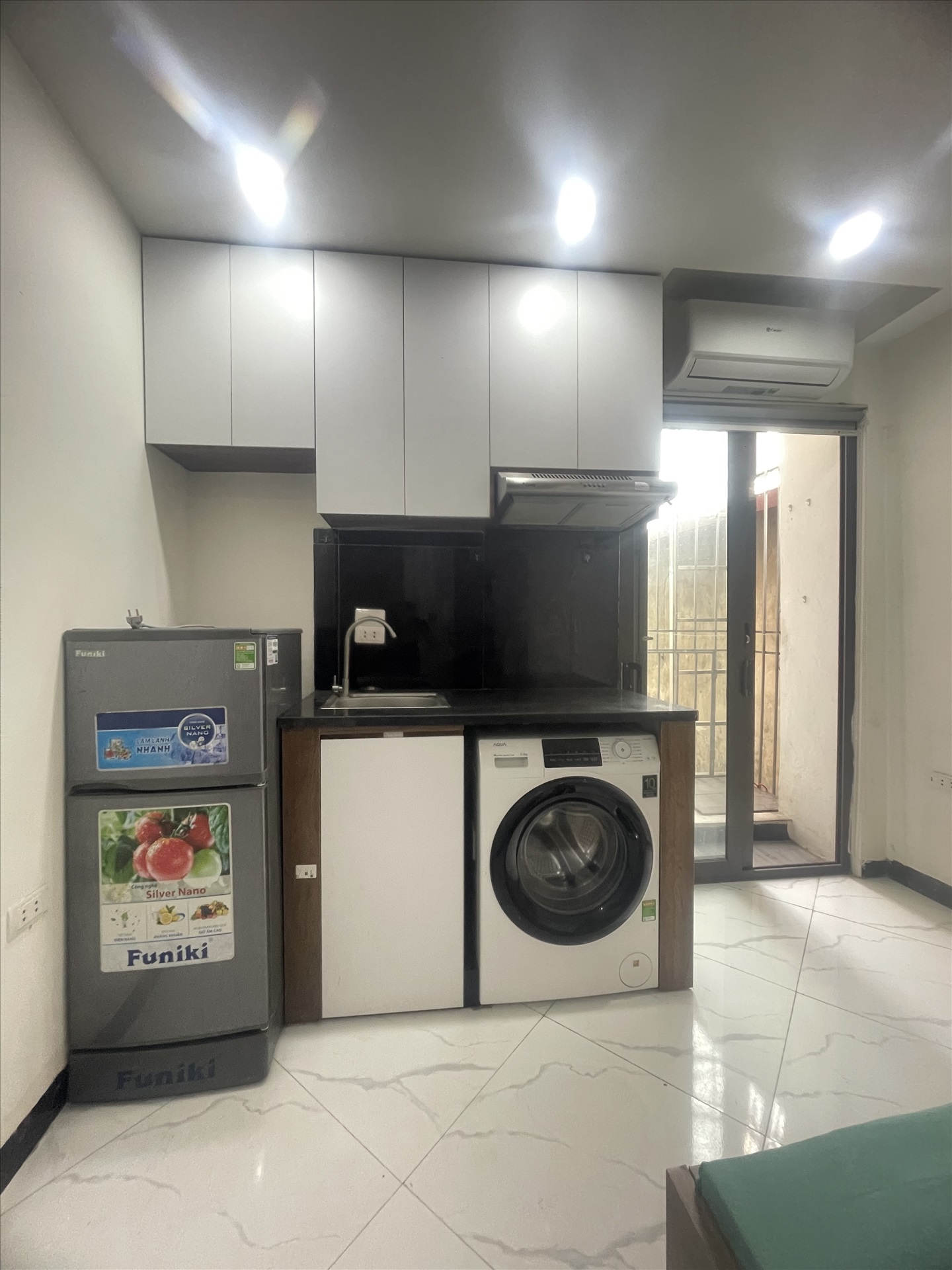 Phòng trọ Studio 25m2 tại Friends Team Khương Đình - Thanh Xuân - Phòng bếp