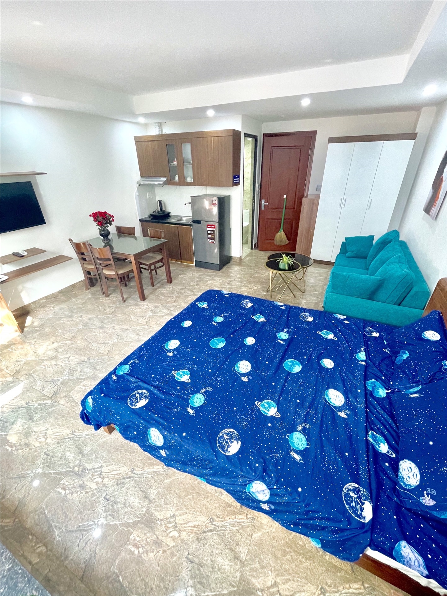 Phòng trọ Studio 40m2 tại Salahomes Vương Thừa Vũ - Thanh Xuân - Phòng bếp