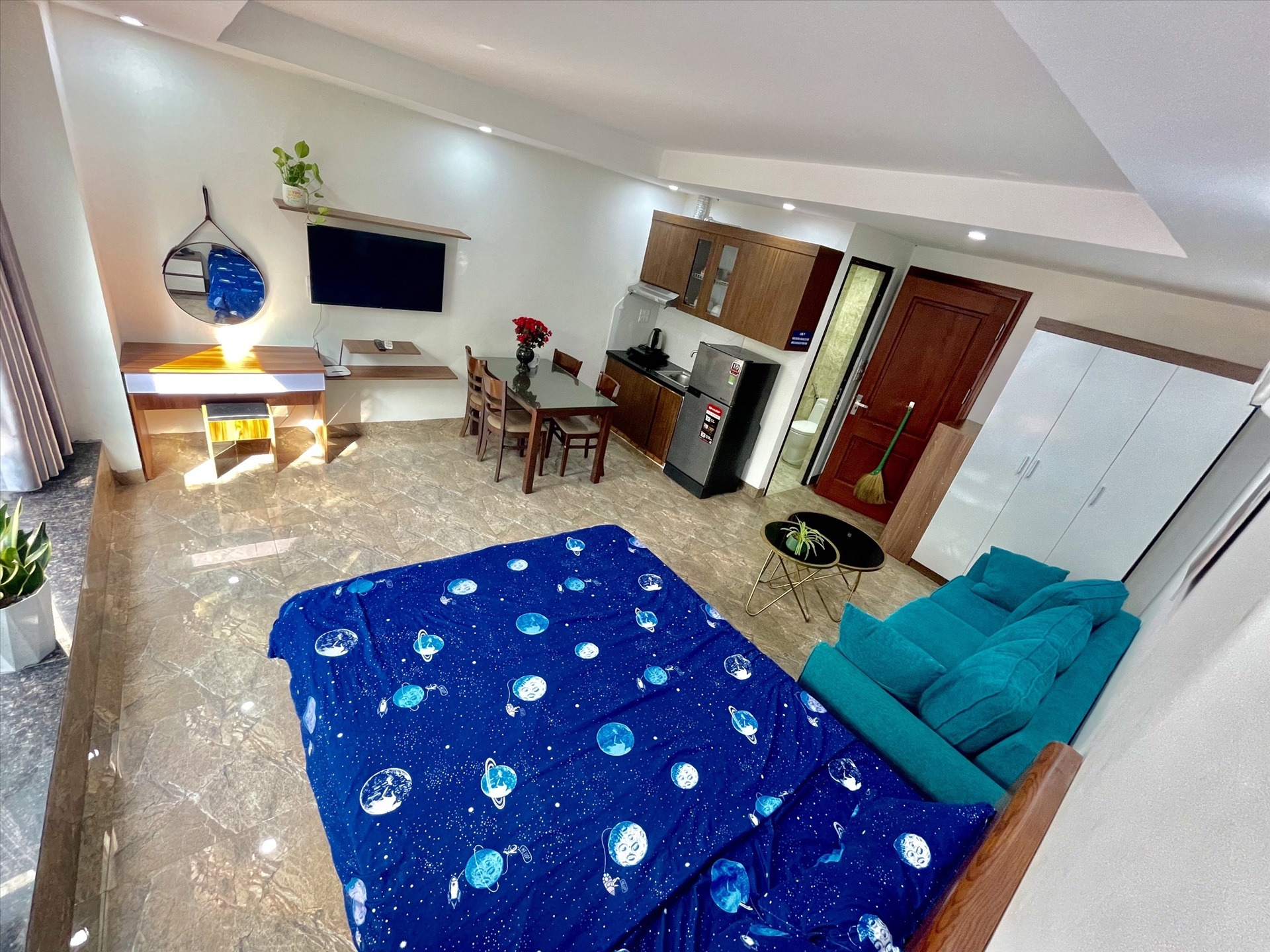 Phòng trọ Studio 40m2 tại Salahomes Vương Thừa Vũ - Thanh Xuân - Phòng bếp