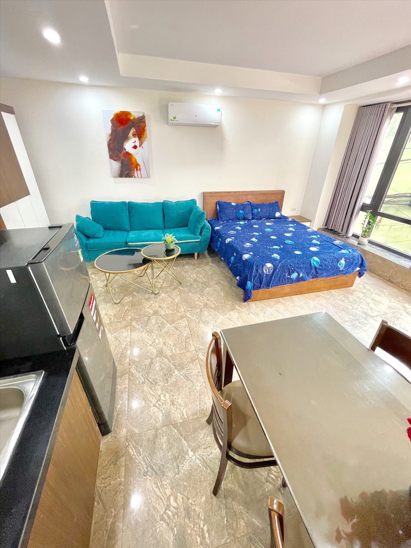 Phòng trọ Studio 40m2 tại Salahomes Vương Thừa Vũ - Thanh Xuân - Phòng khách