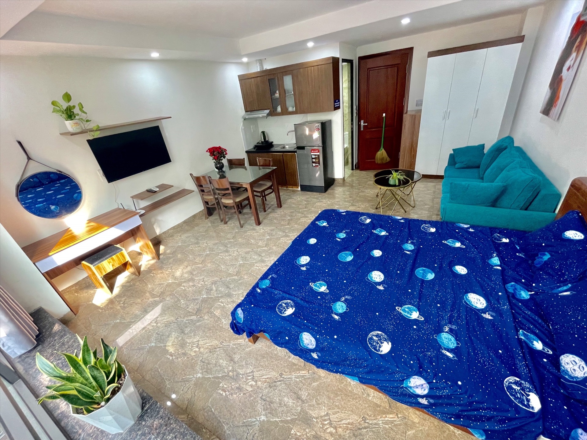 Phòng trọ Studio 40m2 tại Salahomes Vương Thừa Vũ - Thanh Xuân - Phòng ngủ