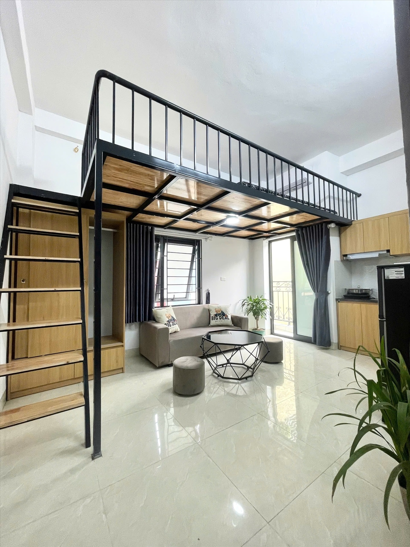 Phòng trọ Studio 25m2 tại QHOME Vũ Hữu - Thanh Xuân  - Phòng ngủ