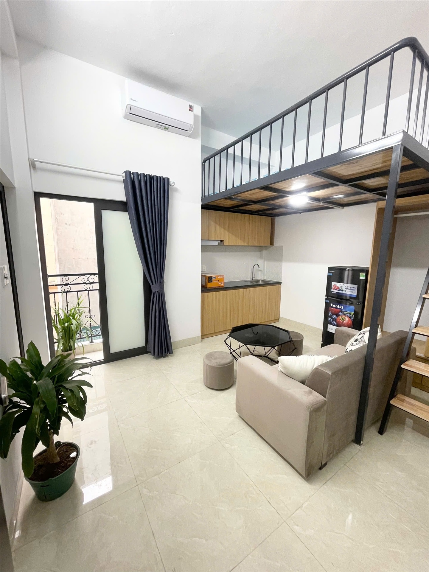 Phòng trọ Studio 25m2 tại QHOME Vũ Hữu - Thanh Xuân  - Phòng ngủ