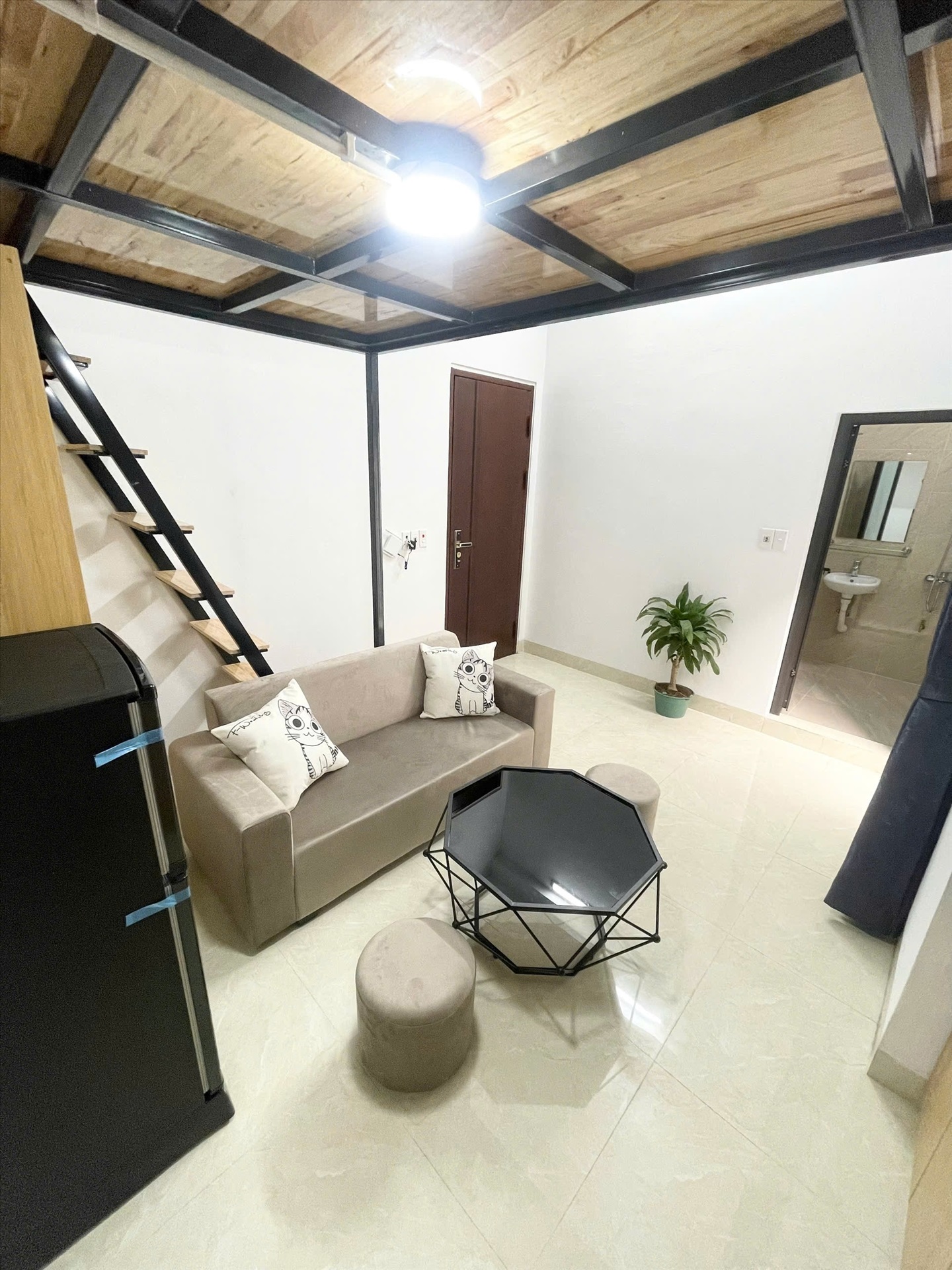 Phòng trọ Studio 25m2 tại QHOME Vũ Hữu - Thanh Xuân  - Phòng ngủ