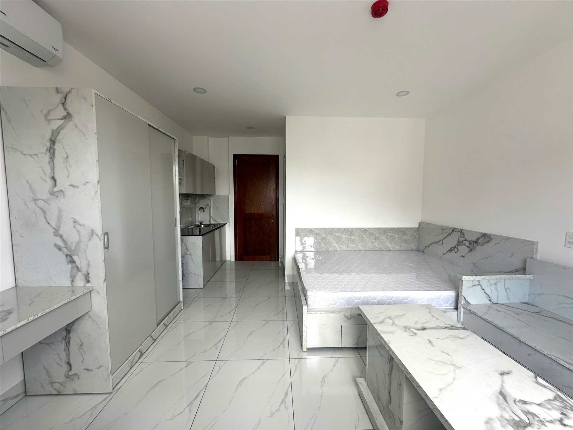 Phòng trọ Studio 28m2 tại SM House Chu Văn An - Bình Thạnh - Phòng ngủ