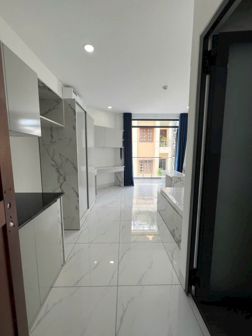 Phòng trọ Studio 30m2 tại SM House Chu Văn An - Bình Thạnh - Phòng khách