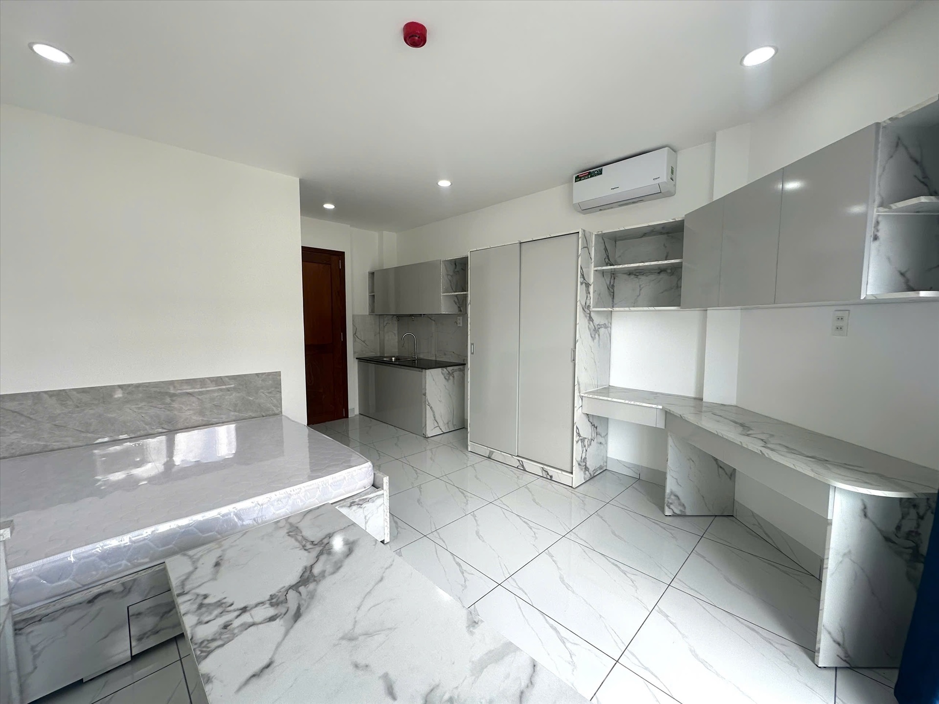 Phòng trọ Studio 30m2 tại SM House Chu Văn An - Bình Thạnh - Phòng ngủ