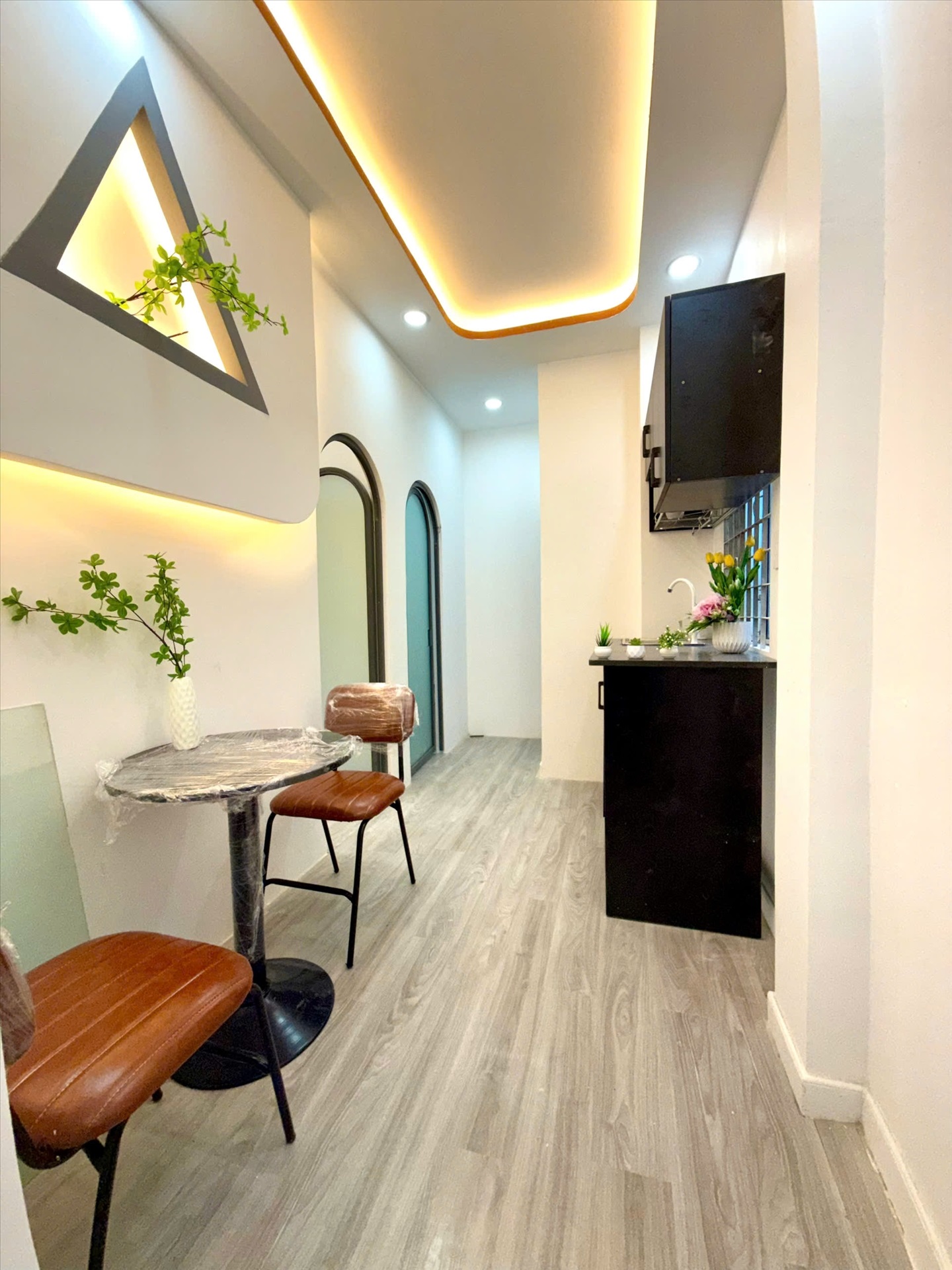 Phòng trọ 2 Phòng ngủ 30m2 tại AQ Home Lưu Nhân Chú - Tân Bình - Phòng bếp