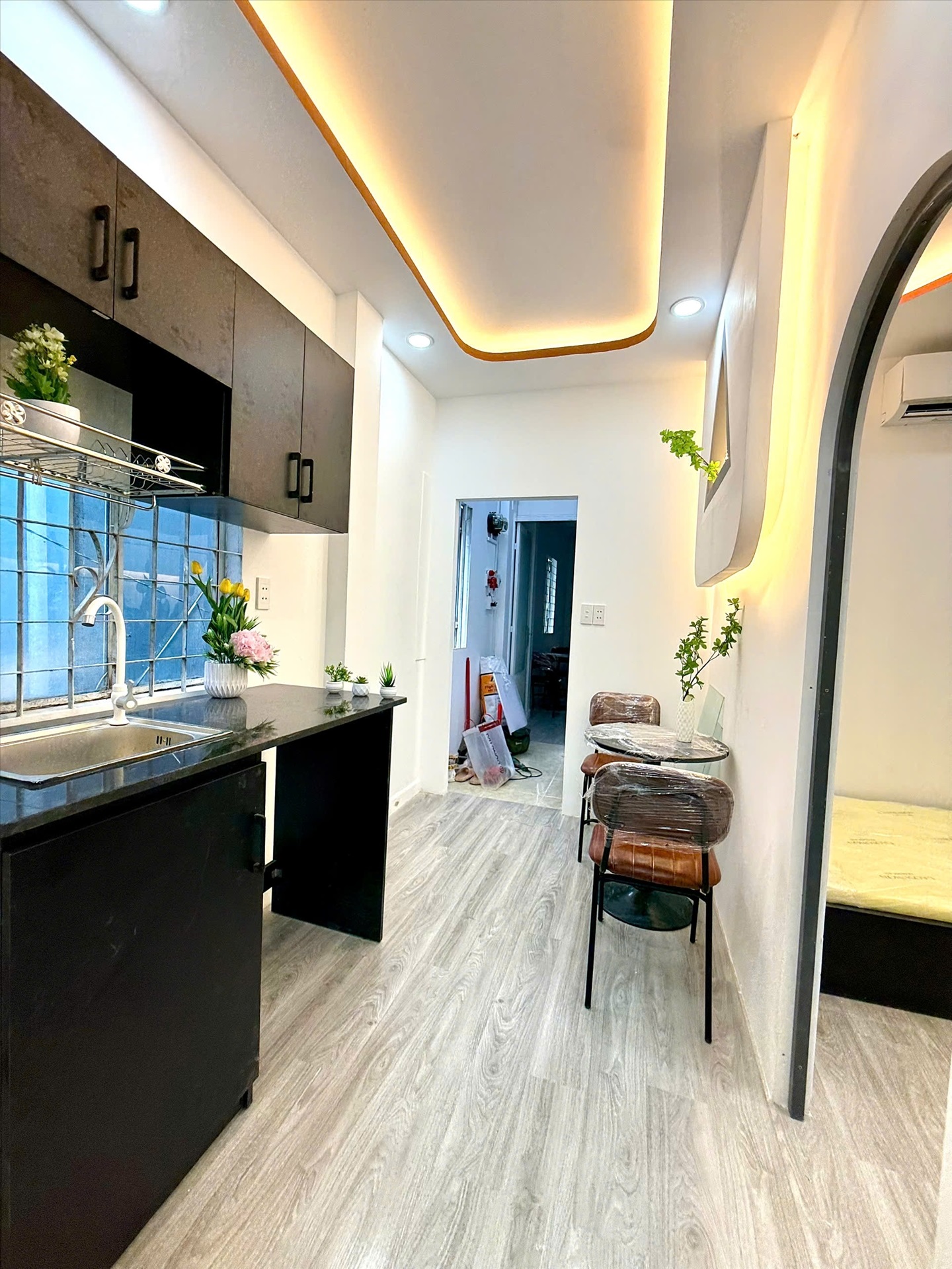 Phòng trọ 2 Phòng ngủ 30m2 tại AQ Home Lưu Nhân Chú - Tân Bình - Phòng bếp