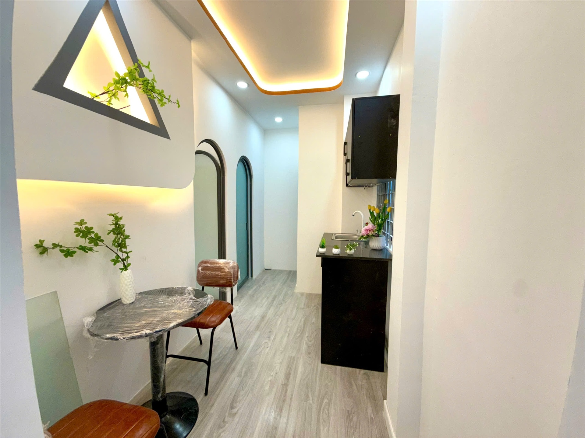 Phòng trọ 2 Phòng ngủ 30m2 tại AQ Home Lưu Nhân Chú - Tân Bình - Phòng bếp