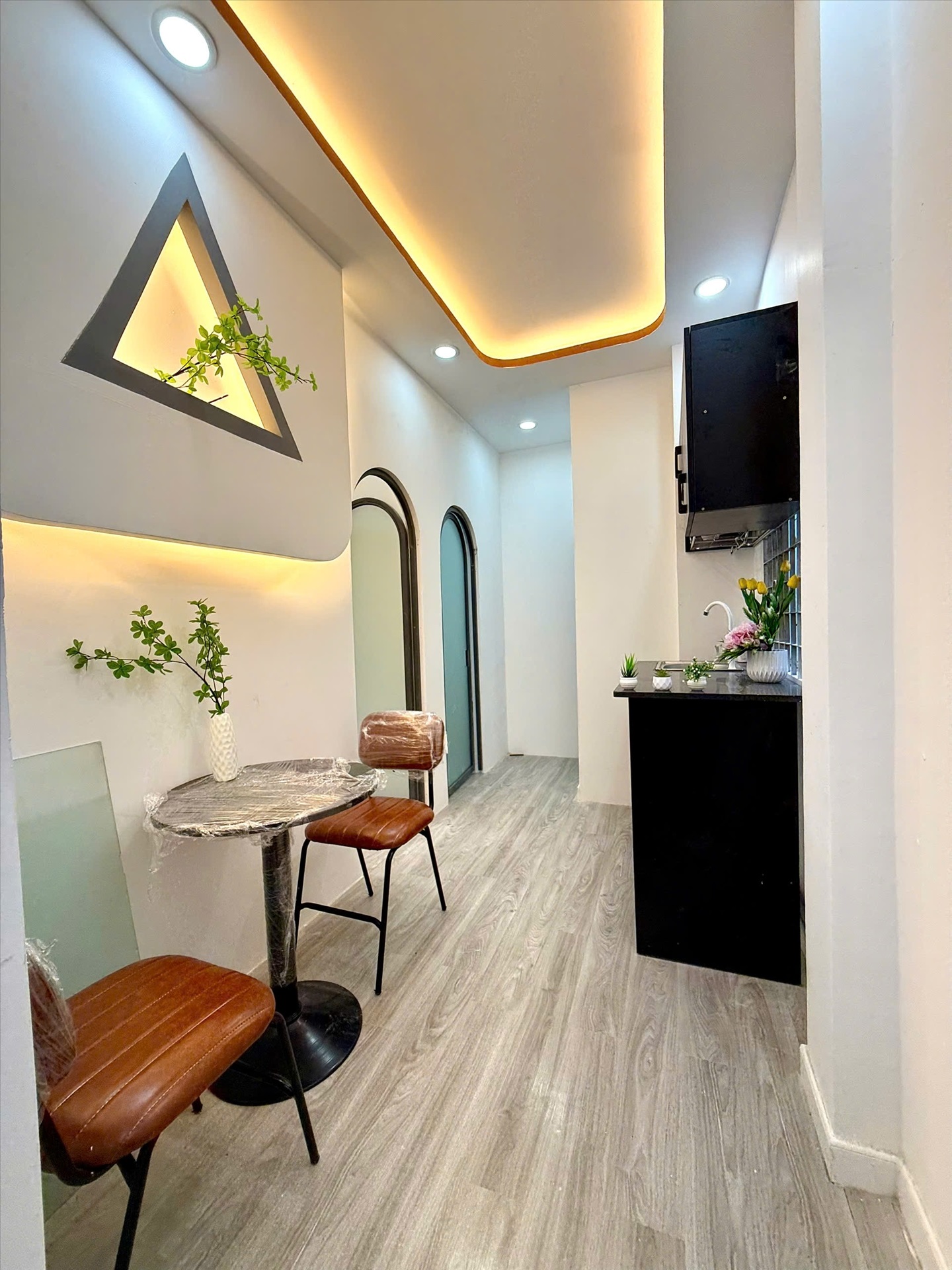 Phòng trọ 2 Phòng ngủ 30m2 tại AQ Home Lưu Nhân Chú - Tân Bình - Phòng bếp