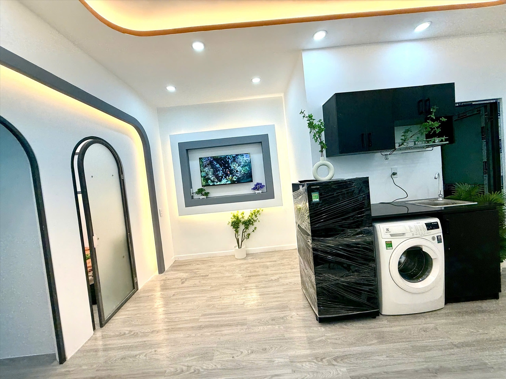 Phòng trọ 2 Phòng ngủ 50m2 tại AQ Home Lưu Nhân Chú - Tân Bình - Phòng bếp