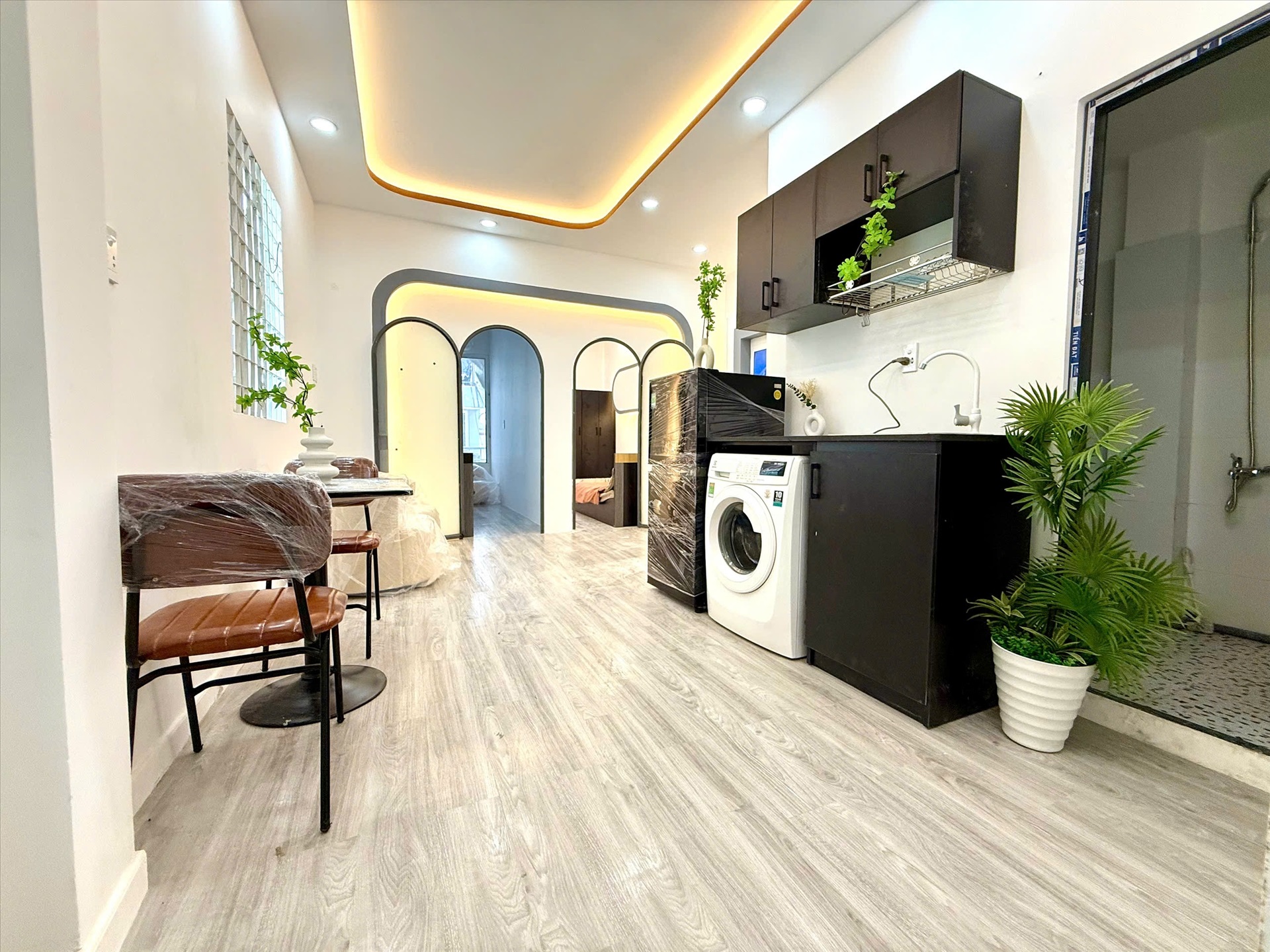 Phòng trọ 2 Phòng ngủ 50m2 tại AQ Home Lưu Nhân Chú - Tân Bình - Phòng khách