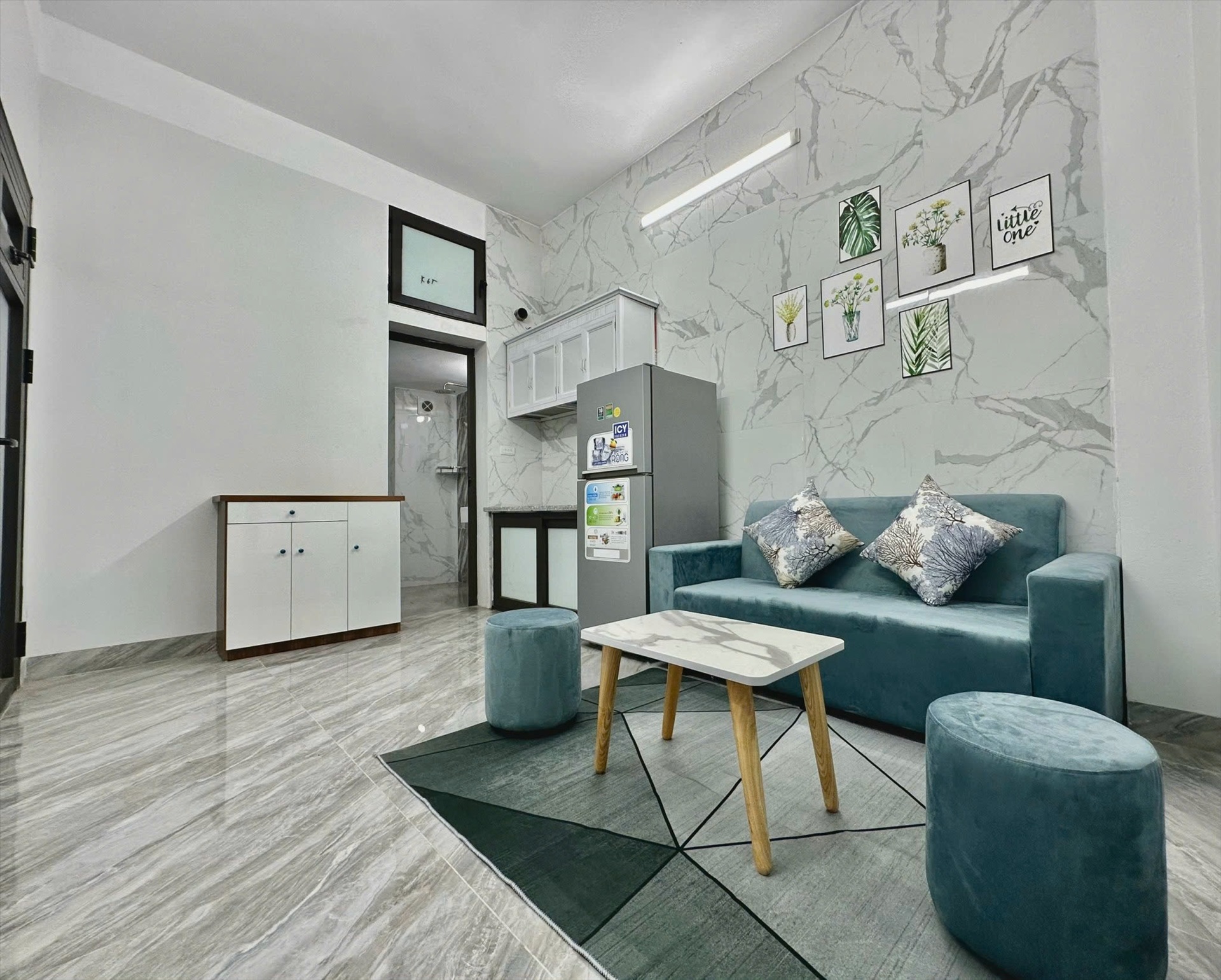 Phòng trọ 1 Phòng ngủ 32m2 tại TVD House Đỗ Đức Dục - Nam Từ Liêm - Phòng khách