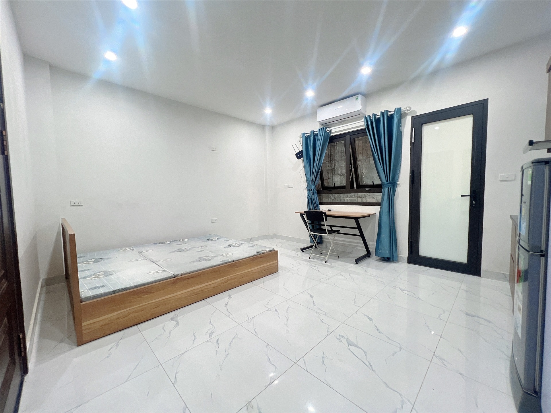 Phòng trọ Studio 30m2 tại AT Home Giảng Võ - Ba Đình - Phòng ngủ