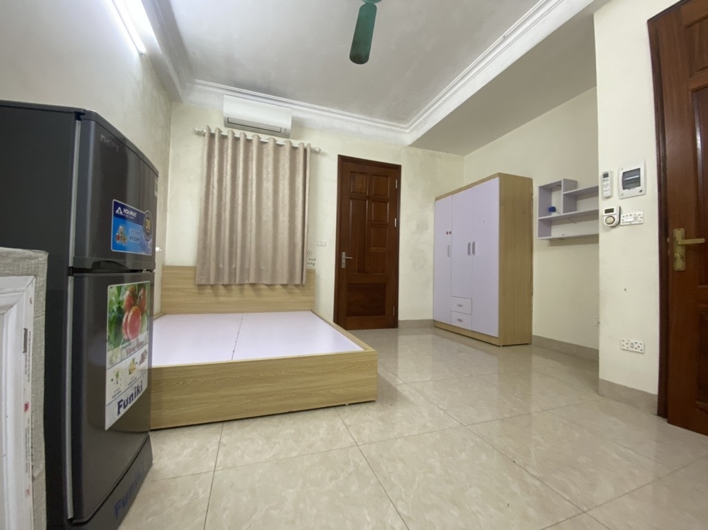 Phòng trọ Studio 28m2 tại AT Home Pháo Đài Láng - Đống Đa - Phòng ngủ