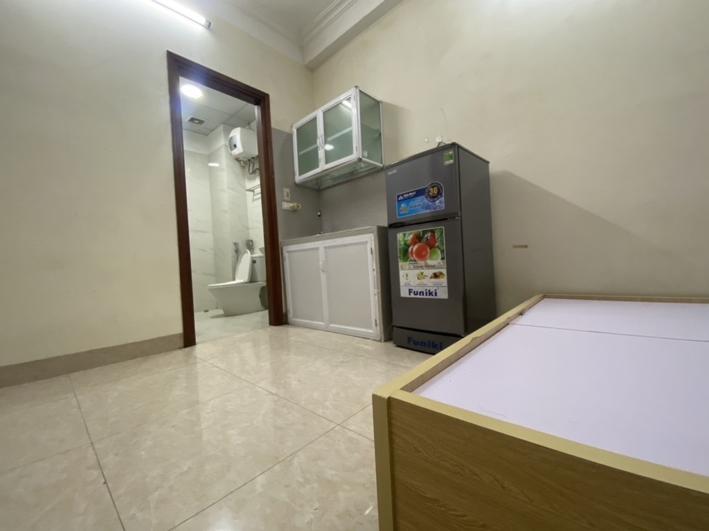 Phòng trọ Studio 28m2 tại AT Home Pháo Đài Láng - Đống Đa - Phòng ngủ
