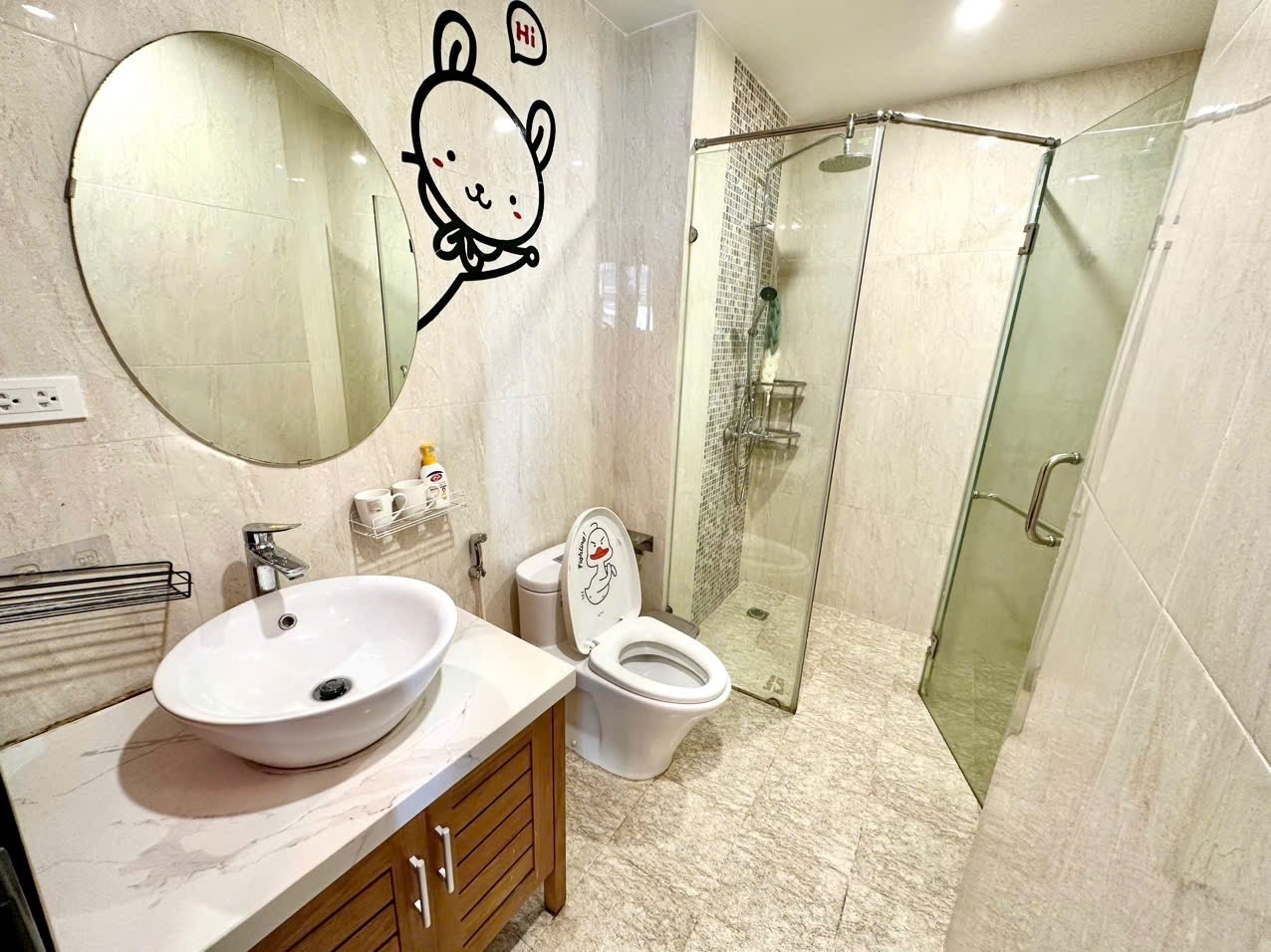 Phòng trọ Studio 50m2 tại Blue Homes Bùi Thị Xuân - Hai Bà Trưng - Phòng tắm