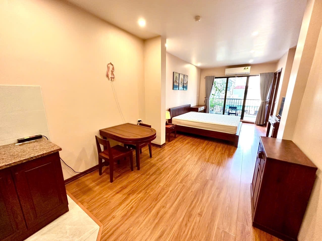 Phòng trọ Studio 50m2 tại Blue Homes Bùi Thị Xuân - Hai Bà Trưng - Phòng khách