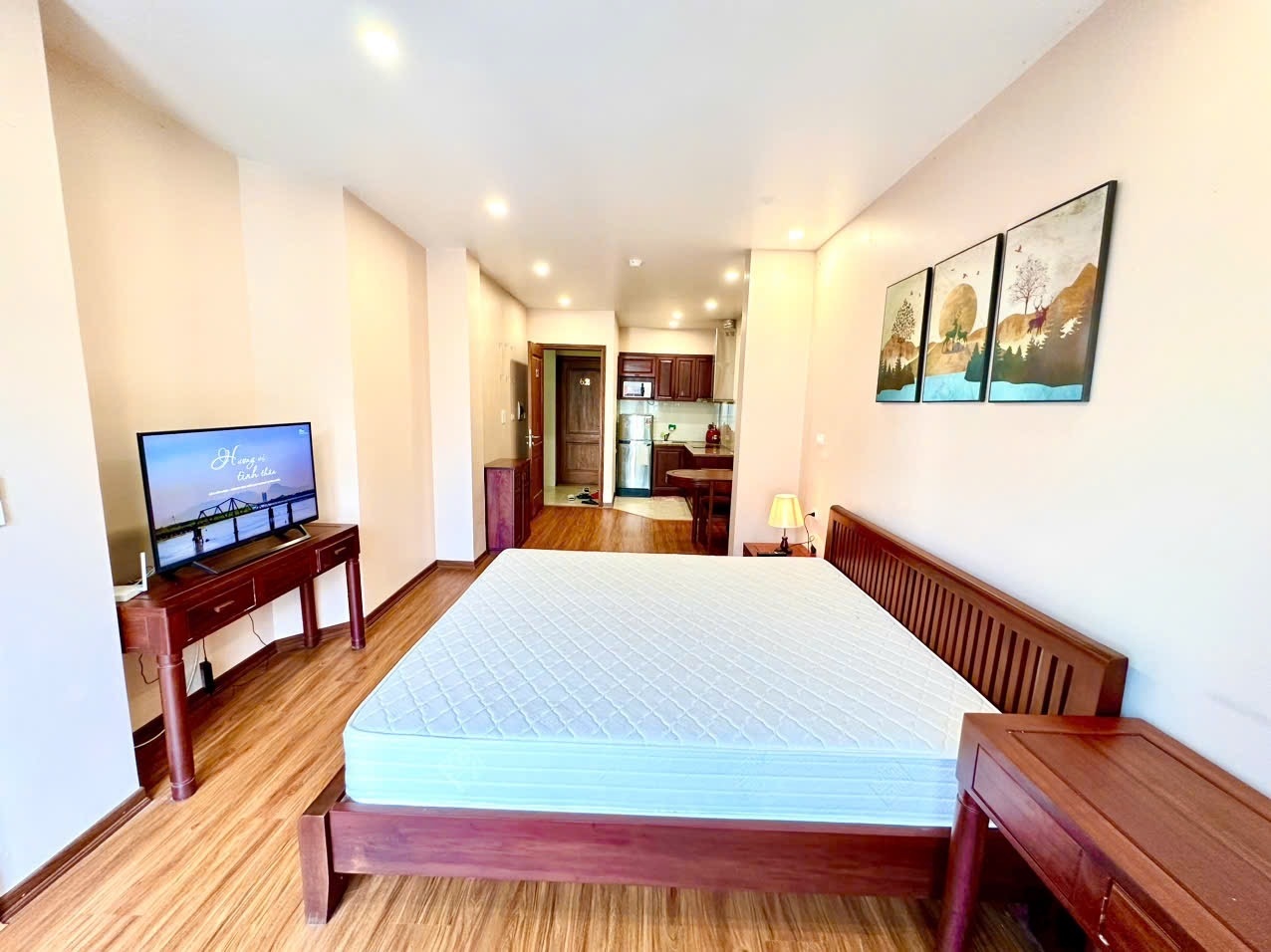 Phòng trọ Studio 50m2 tại Blue Homes Bùi Thị Xuân - Hai Bà Trưng - Phòng ngủ