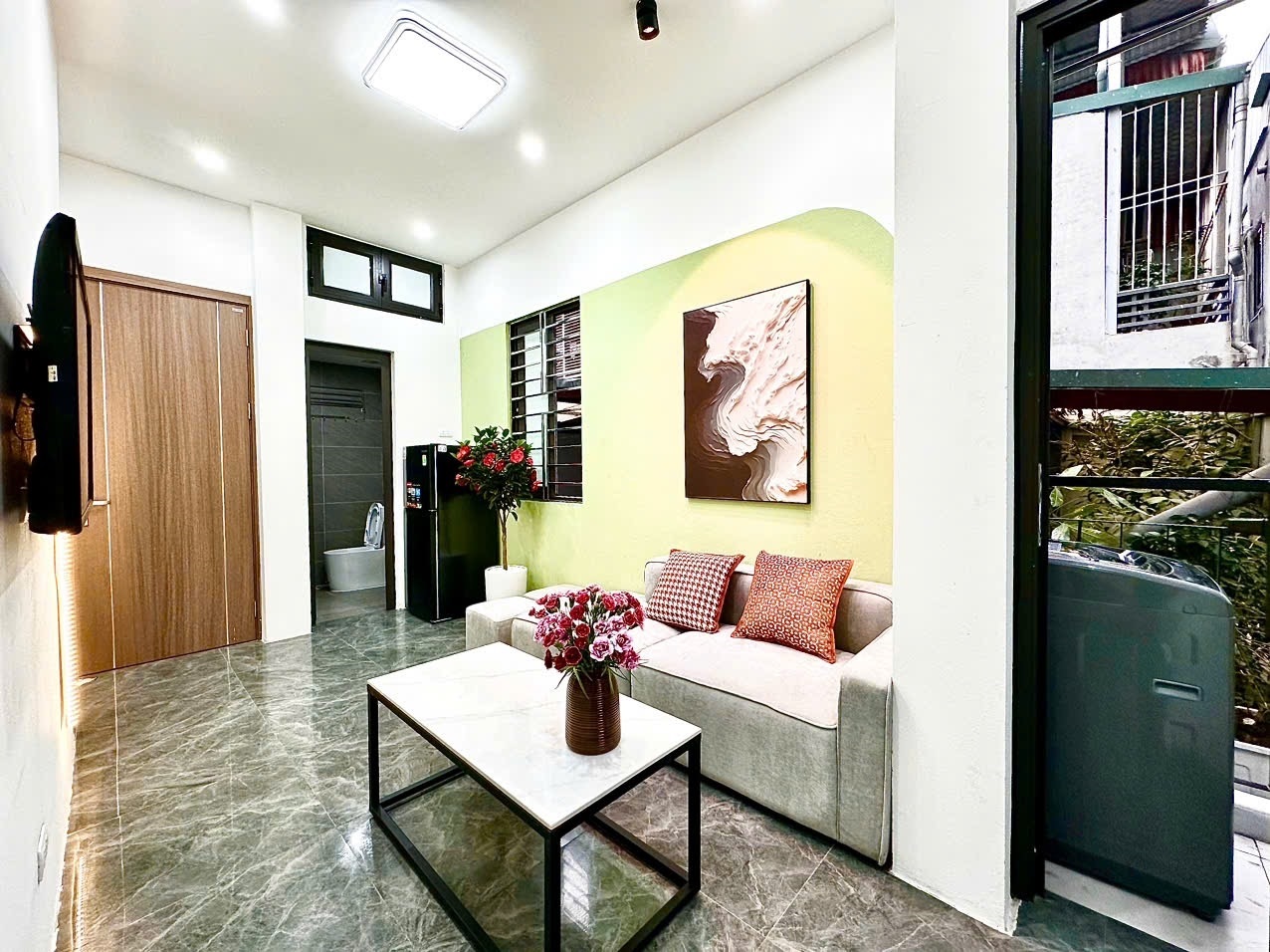 Phòng trọ 1 Phòng ngủ 45m2 tại Blue Homes 2 Đào Tấn - Ba Đình - Phòng khách