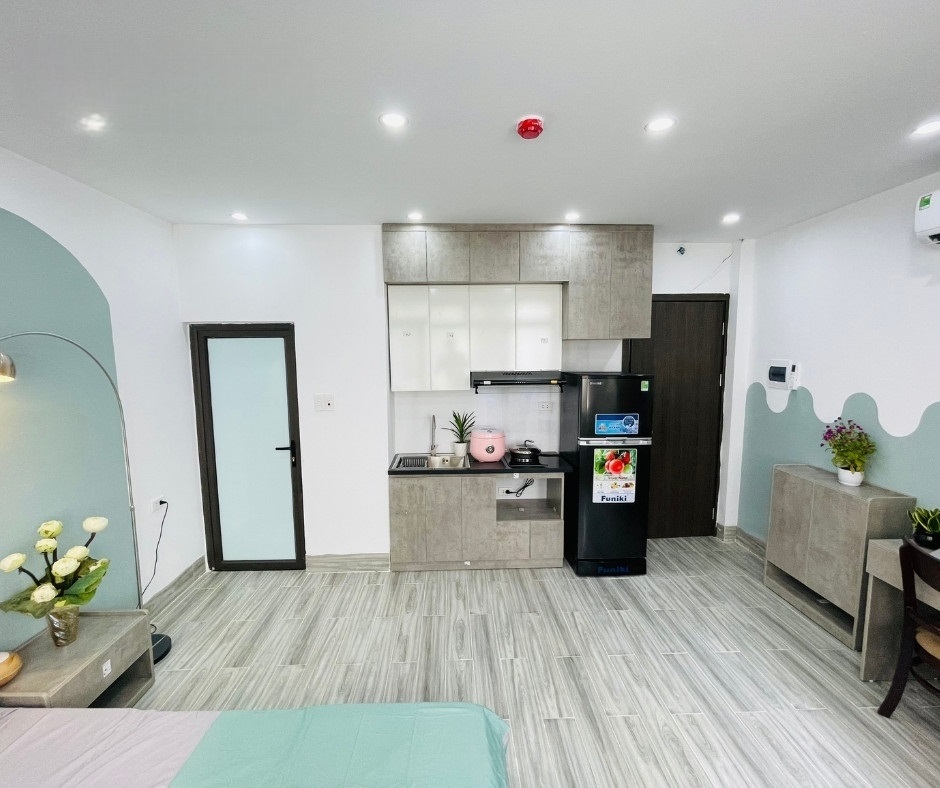 Phòng trọ Studio 35m2 tại Salahomes Nguyễn Thị Định - Cầu Giấy - Phòng ngủ