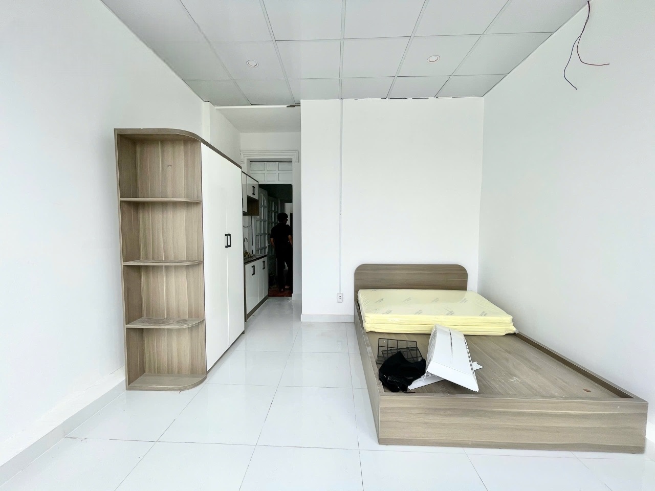 Phòng trọ Studio 28m2 tại PQ House Đường số 48 - Thủ Đức - Phòng ngủ