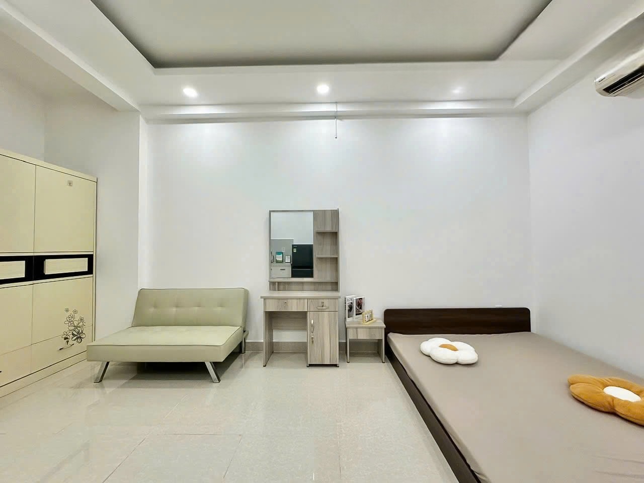Phòng trọ Studio 25m2 tại AT House Nhất Chi Mai - Tân Bình - Phòng ngủ