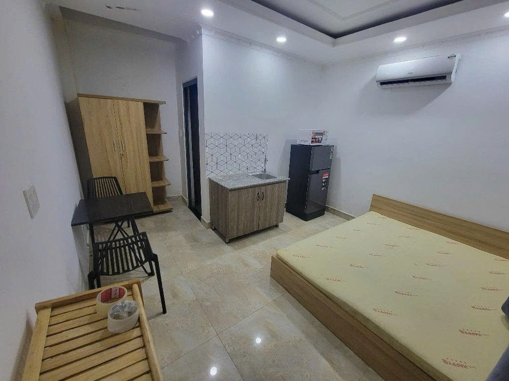 Phòng trọ Studio 25m2 tại Rentbuthome Vũ Tùng - Bình Thạnh - Phòng ngủ