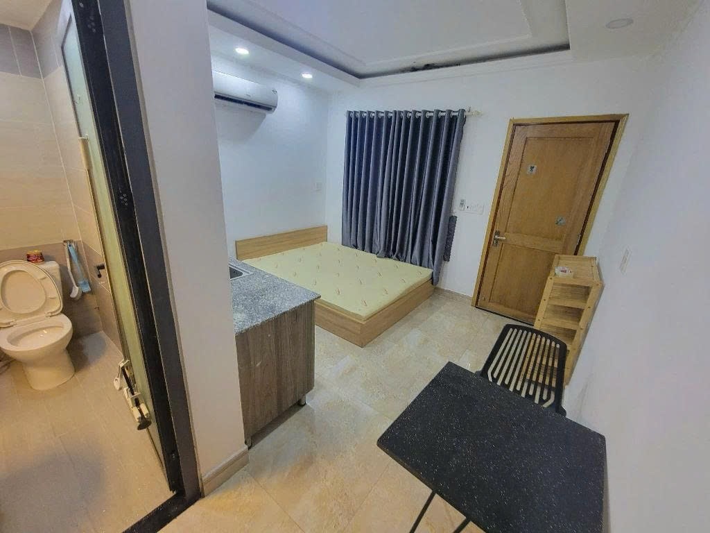 Phòng trọ Studio 25m2 tại Rentbuthome Vũ Tùng - Bình Thạnh - Phòng ngủ
