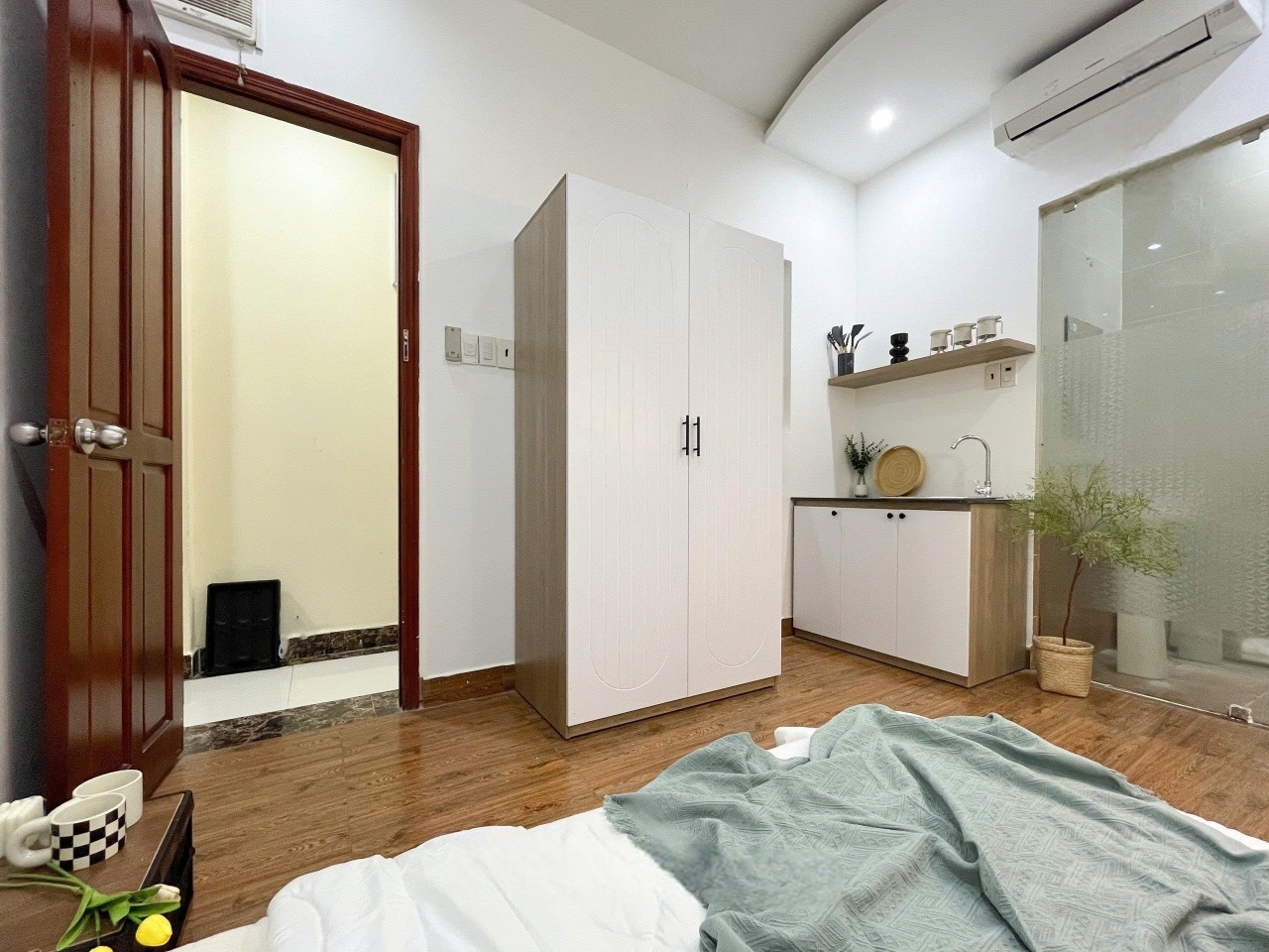Phòng trọ Studio 20m2 tại LightHouse Đường C18 - Tân Bình - Phòng ngủ