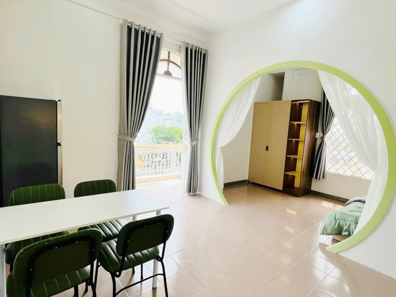 Phòng trọ 1 Phòng ngủ 35m2 tại LightHouse Đặng Thùy Trâm - Bình Thạnh - Phòng khách
