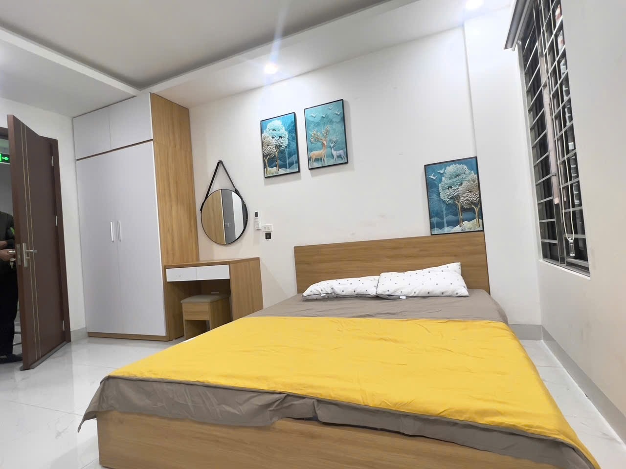 Phòng trọ Studio 20m2 tại The Home Đê La Thành - Đống Đa - Phòng ngủ