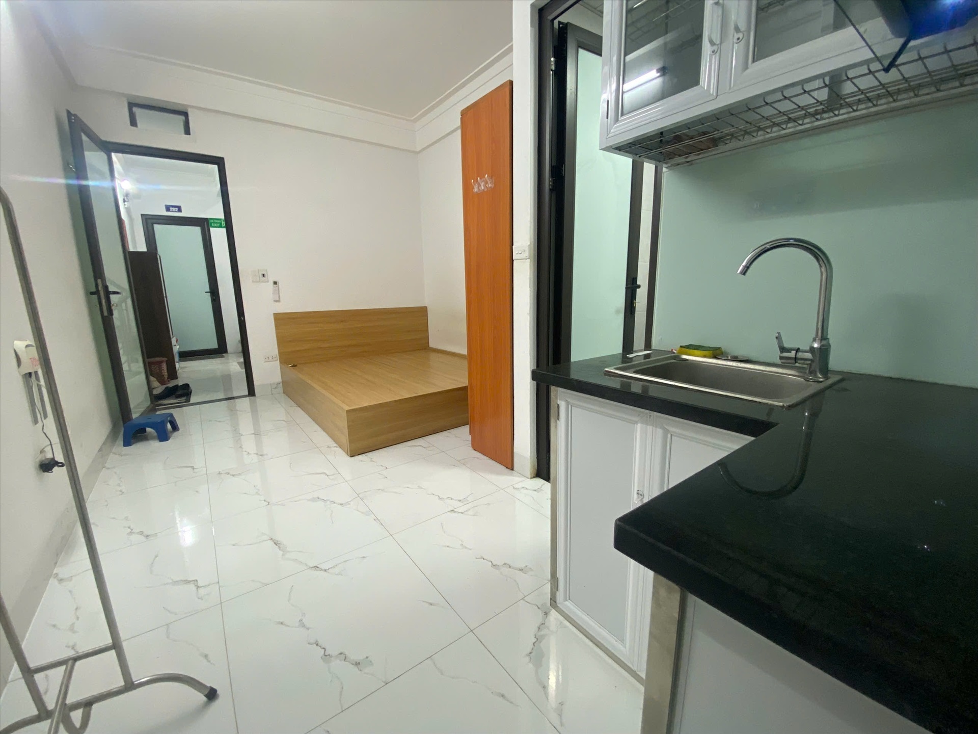 Phòng trọ Studio 20m2 tại TC Housing Trần Thái Tông - Cầu Giấy - Phòng ngủ