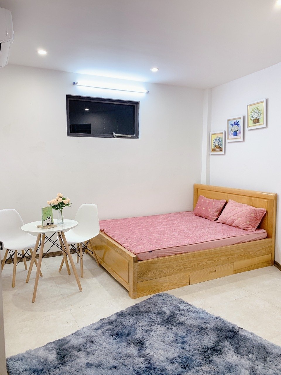 Phòng trọ Studio 28m2 tại Happy Homes Nguyễn Khánh Toàn - Cầu Giấy - Phòng ngủ
