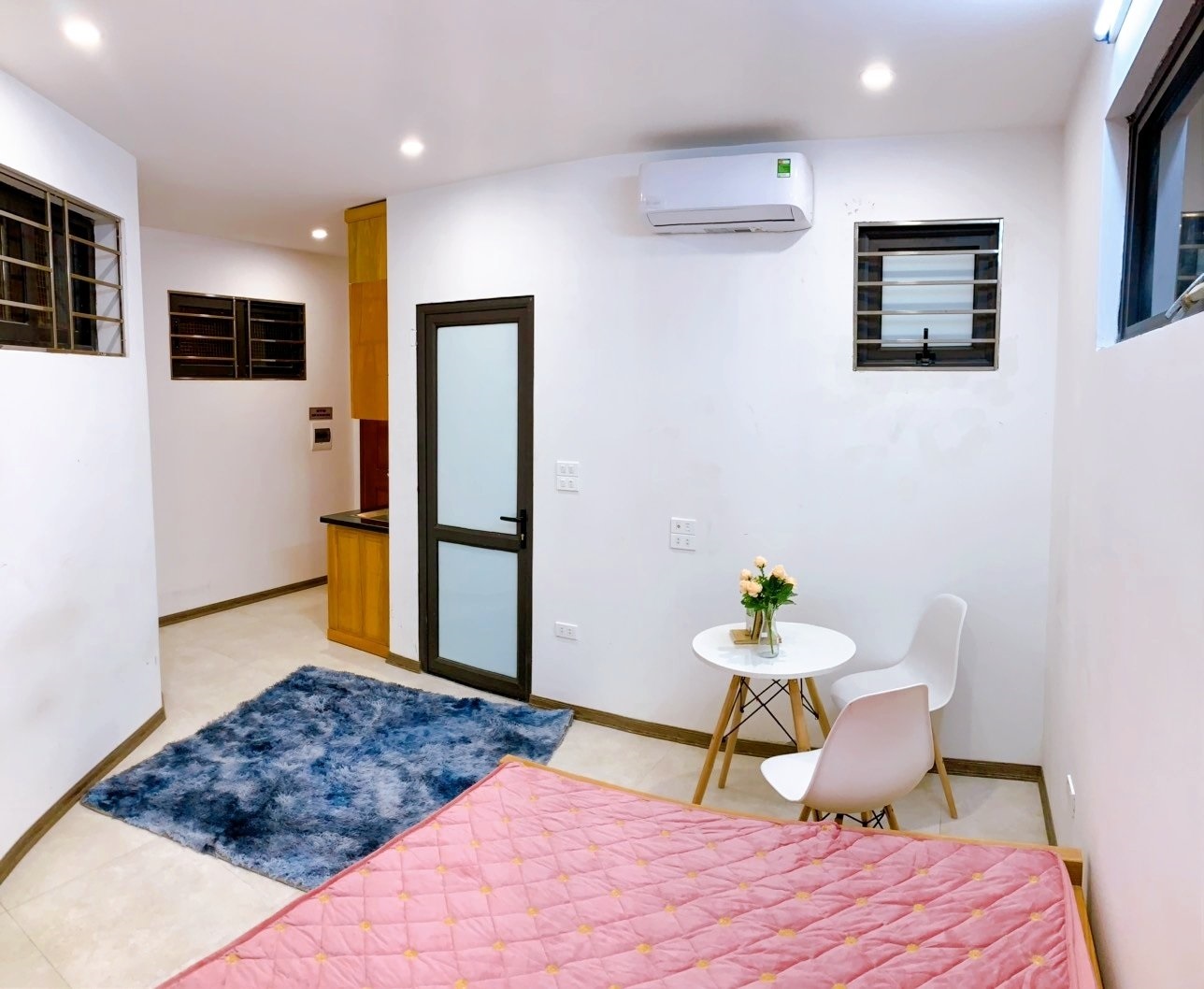 Phòng trọ Studio 28m2 tại Happy Homes Nguyễn Khánh Toàn - Cầu Giấy - Phòng ngủ