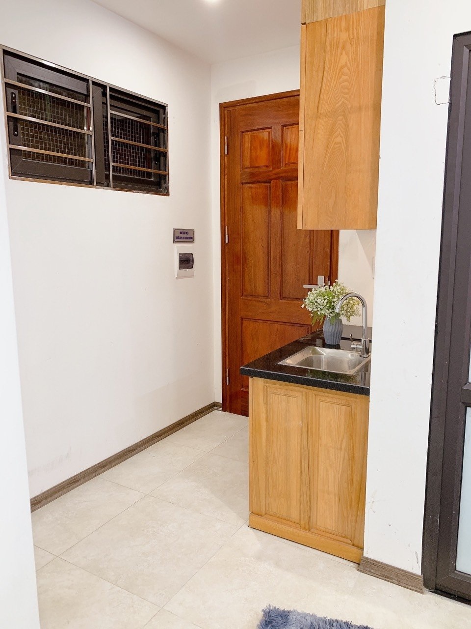 Phòng trọ Studio 28m2 tại Happy Homes Nguyễn Khánh Toàn - Cầu Giấy - Phòng bếp