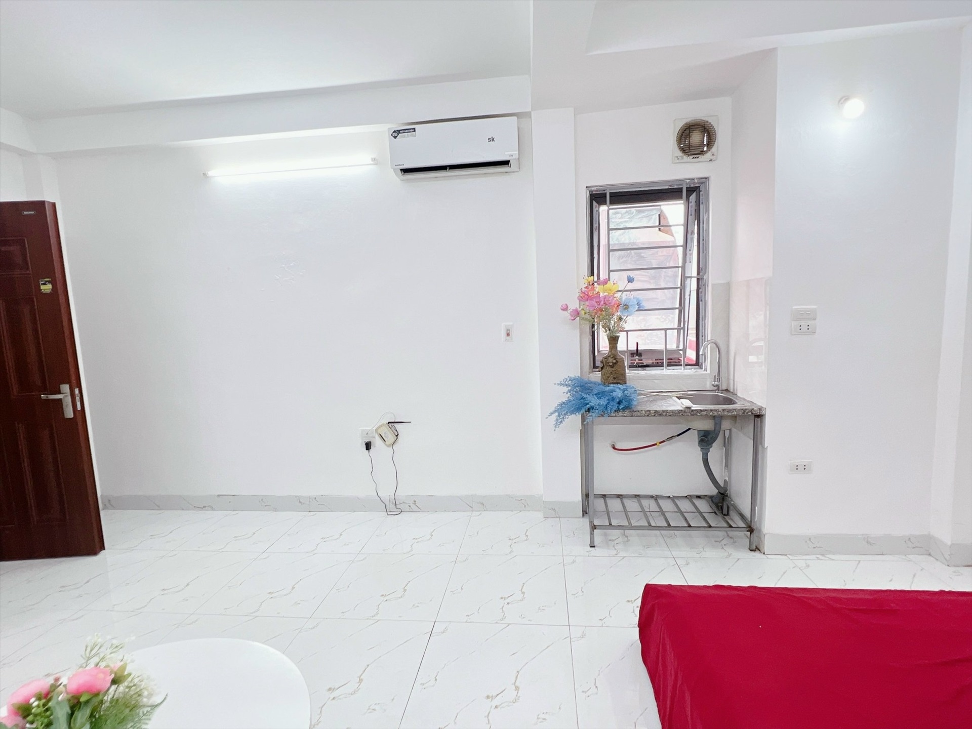 Phòng trọ Studio 25m2 tại Happy Homes 1 Trần Bình - Cầu Giấy - Phòng bếp