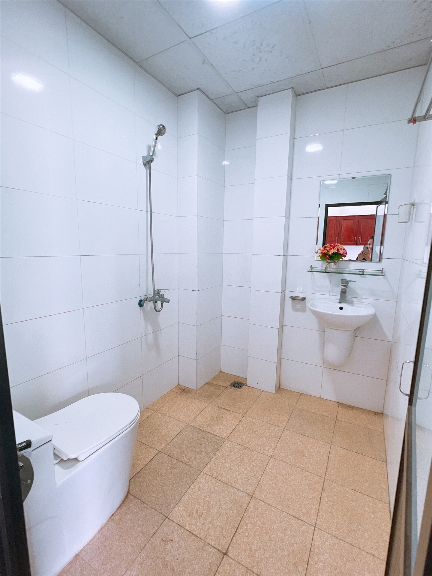 Phòng trọ Studio 28m2 tại Happy Homes 2 Mỹ Đình - Nam Từ Liêm - Phòng tắm