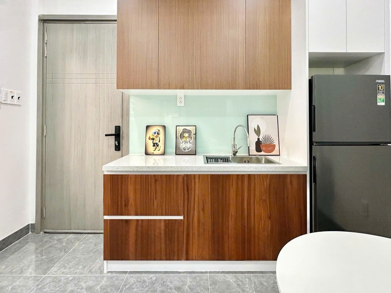 Phòng trọ Studio 32m2 tại NA Home Phạm Văn Hai - Tân Bình - Phòng bếp