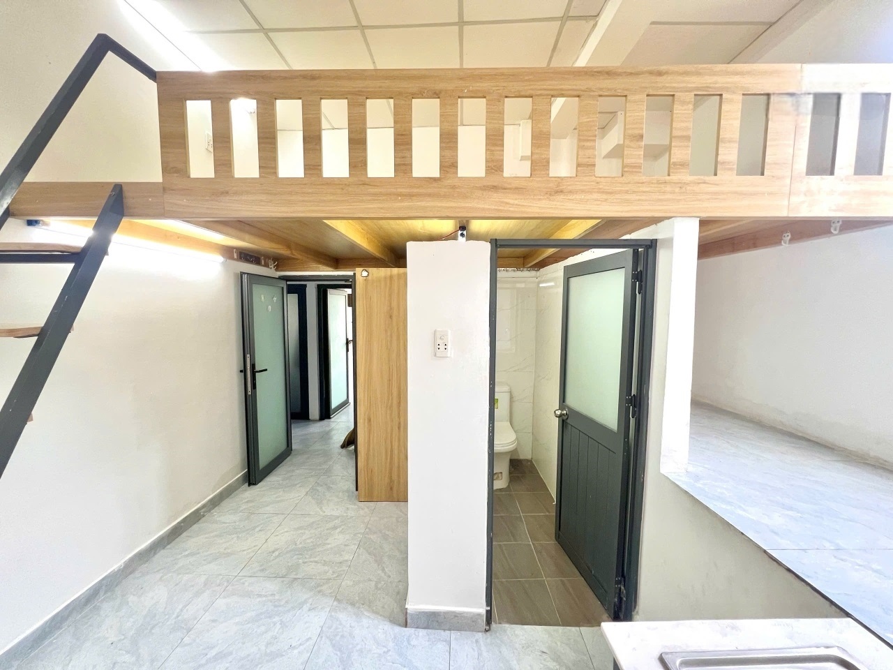 Phòng trọ Duplex 25m2 tại ChampHouse Quang Trung - Gò Vấp - Phòng khách
